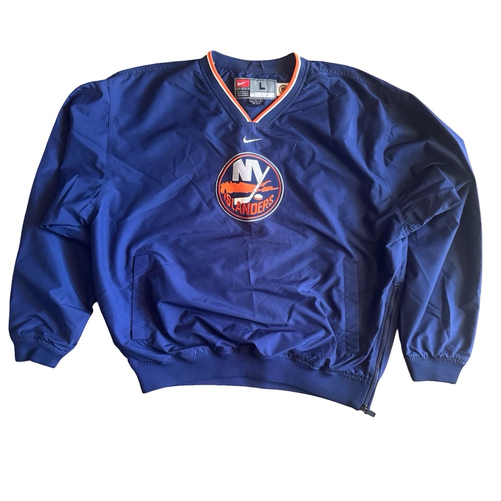 Nike Team NY Islanders Pullover Windbreaker (2002 Y2K) – Size L, Deadstock
